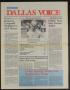 Thumbnail image of item number 1 in: 'Dallas Voice (Dallas, Tex.), Vol. 1, No. 6, Ed. 1 Friday, June 15, 1984'.