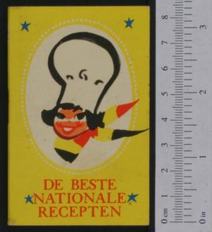 Primary view of object titled 'Die beste nationale recepten'.
